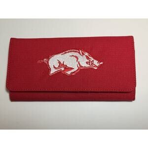 New Arkansas Razorbacks Red with Team Logo Debbie Fabric Wallet, NCAA